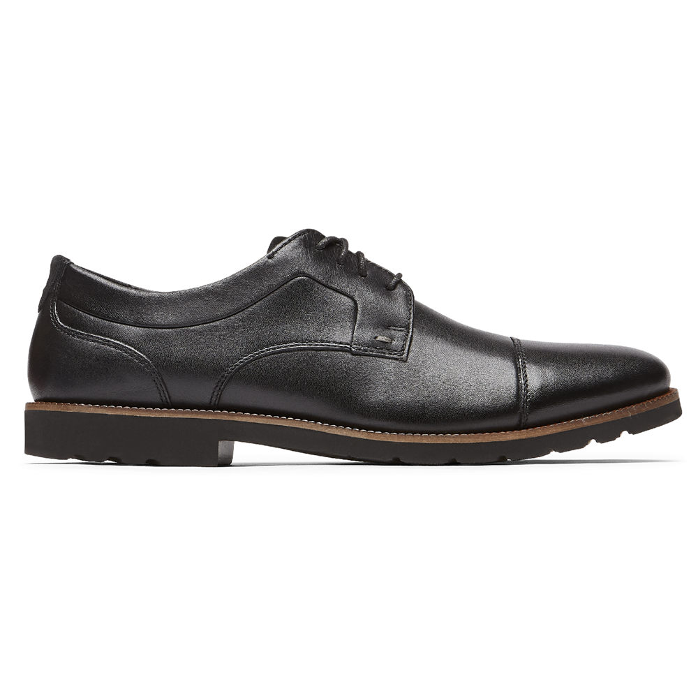 Rockport Oxfords Herre Svart - Sharp & Ready 2 Cap Toe - PDFH97201